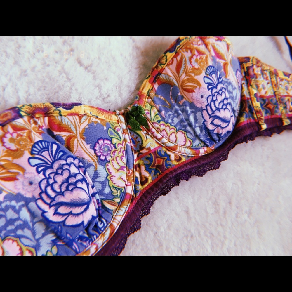 Anthropologie floral bra